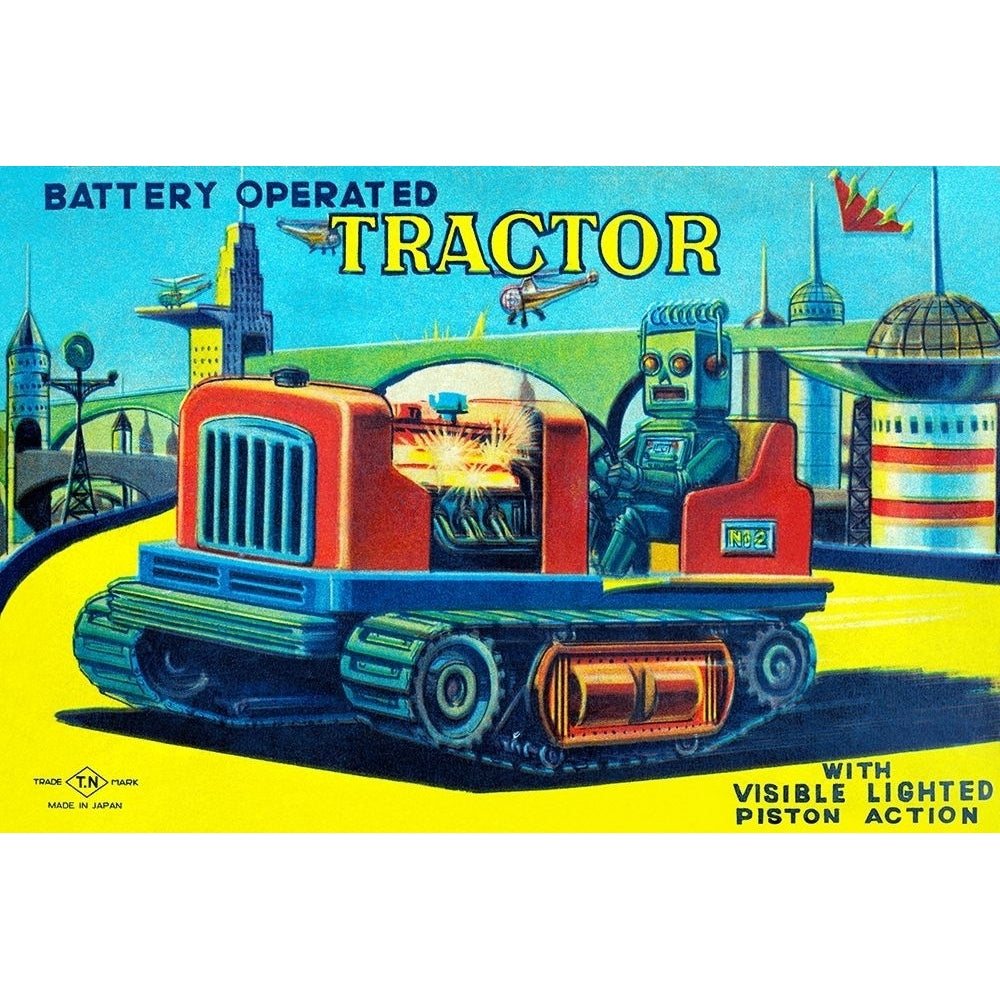 Battery Operated Tractor Poster Print by Retrotrans Retrotrans-VARPDX375885 Image 1