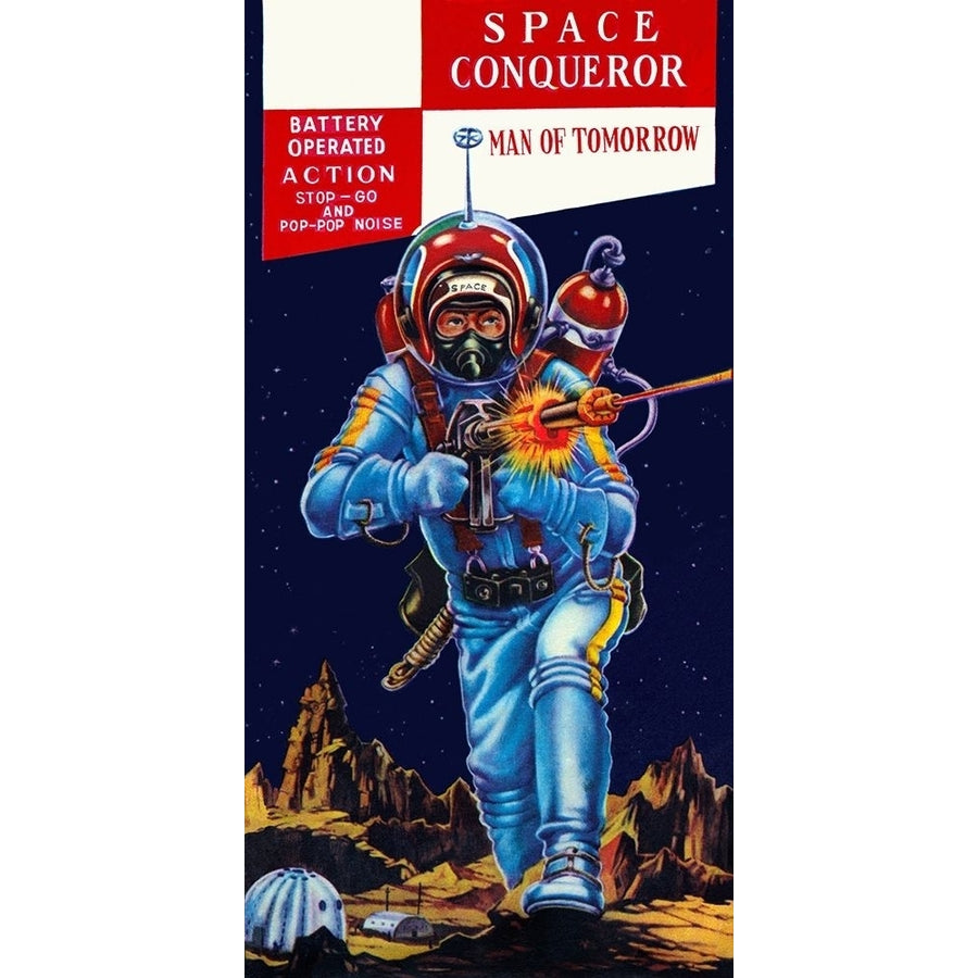 Space Conqueror Poster Print by Retrobot Retrobot-VARPDX375931 Image 1