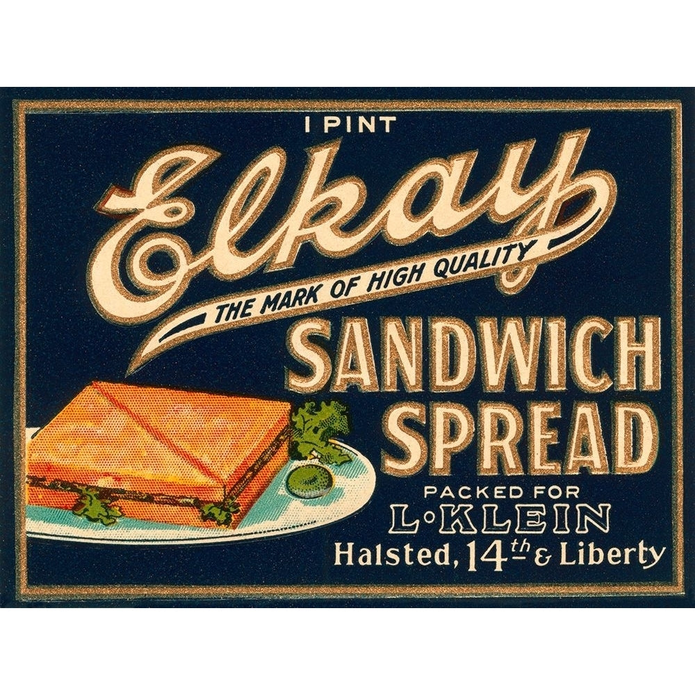 Elkay Sandwich Spread Poster Print by Retrolabel Retrolabel-VARPDX376065 Image 1