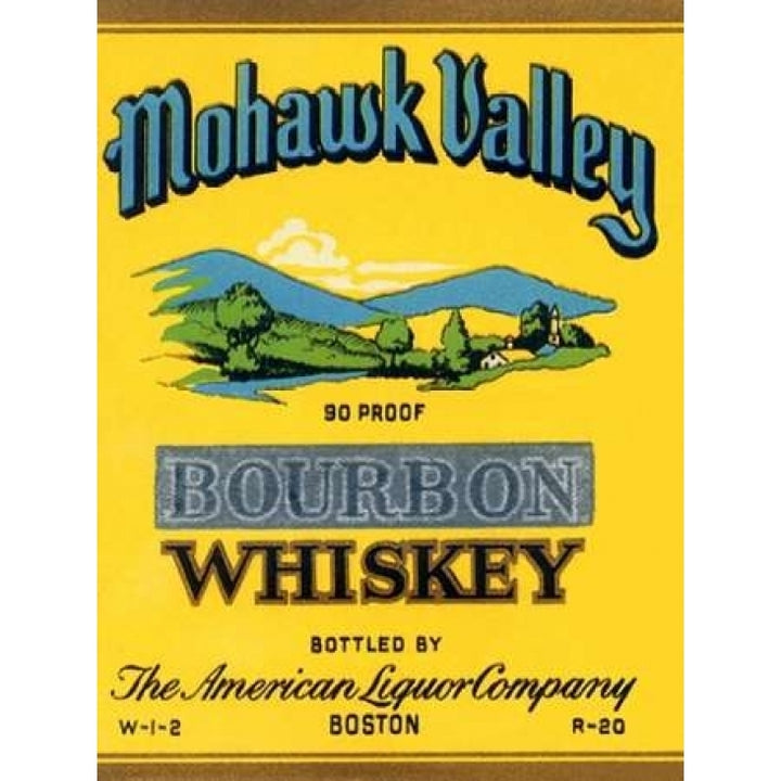 Mohawk Valley Bourbon Whiskey Poster Print by Vintage Booze Labels -VARPDX376168 Image 1