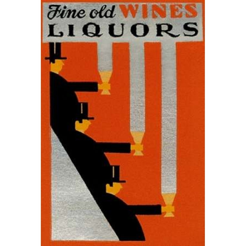 Fine Old Wines Liquors Poster Print by Vintage Booze Labels -VARPDX376190 Image 1