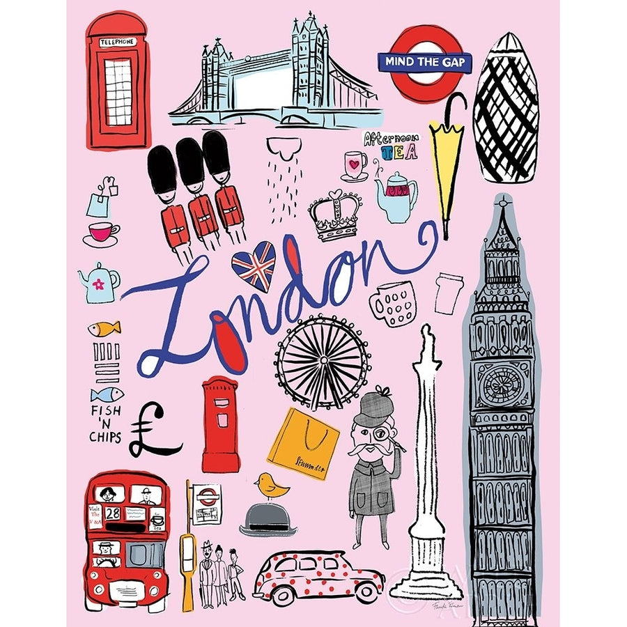 Travel London Poster Print by Farida Zaman-VARPDX37623 Image 1