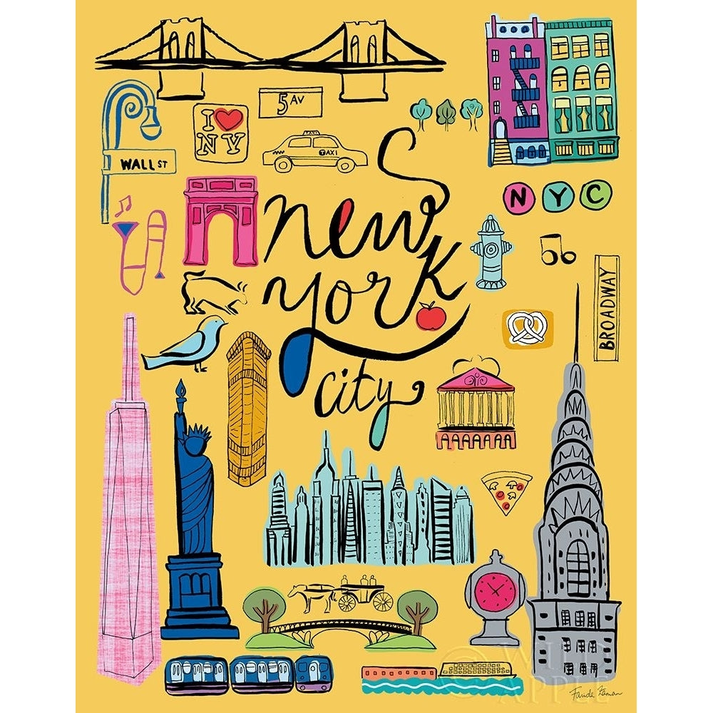 Travel NYC Poster Print by Farida Zaman-VARPDX37624 Image 1