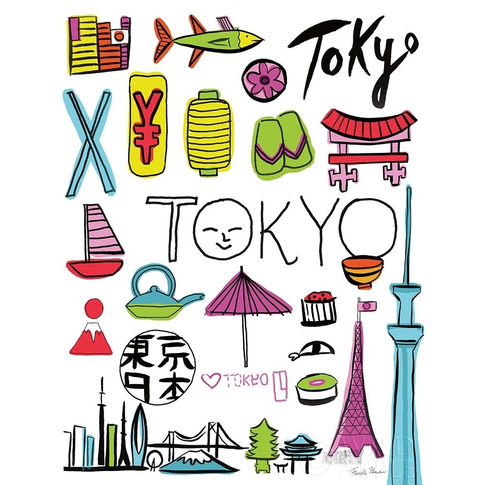 Travel Tokyo Poster Print by Farida Zaman-VARPDX37628 Image 1