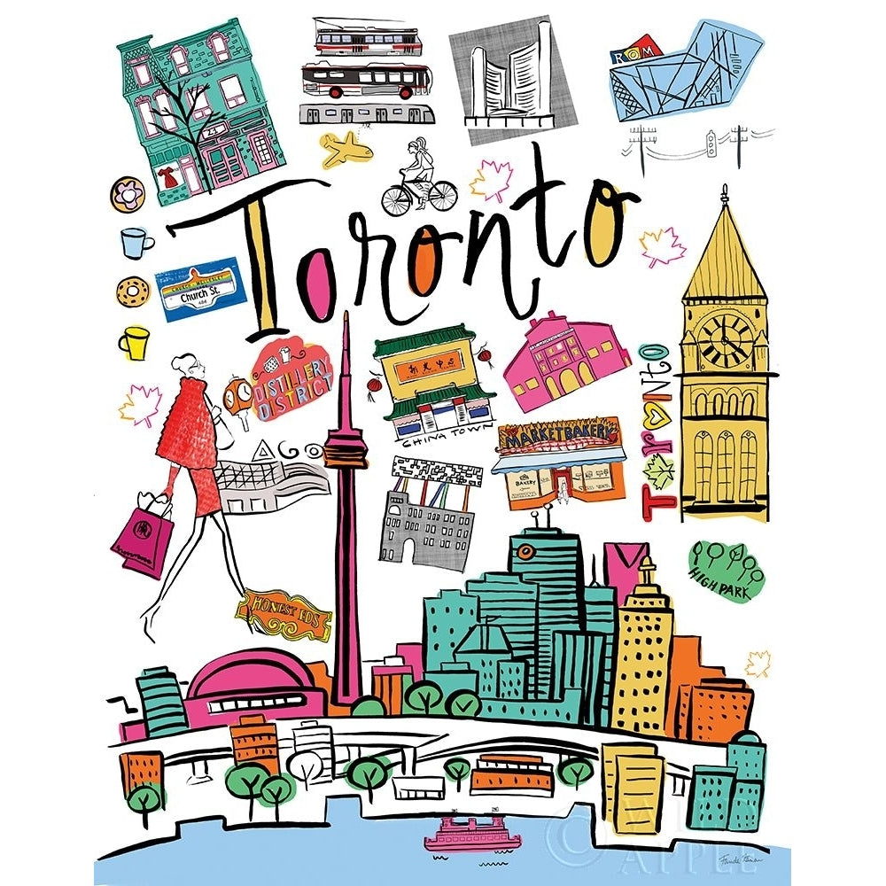 Travel Toronto Poster Print by Farida Zaman-VARPDX37629 Image 1