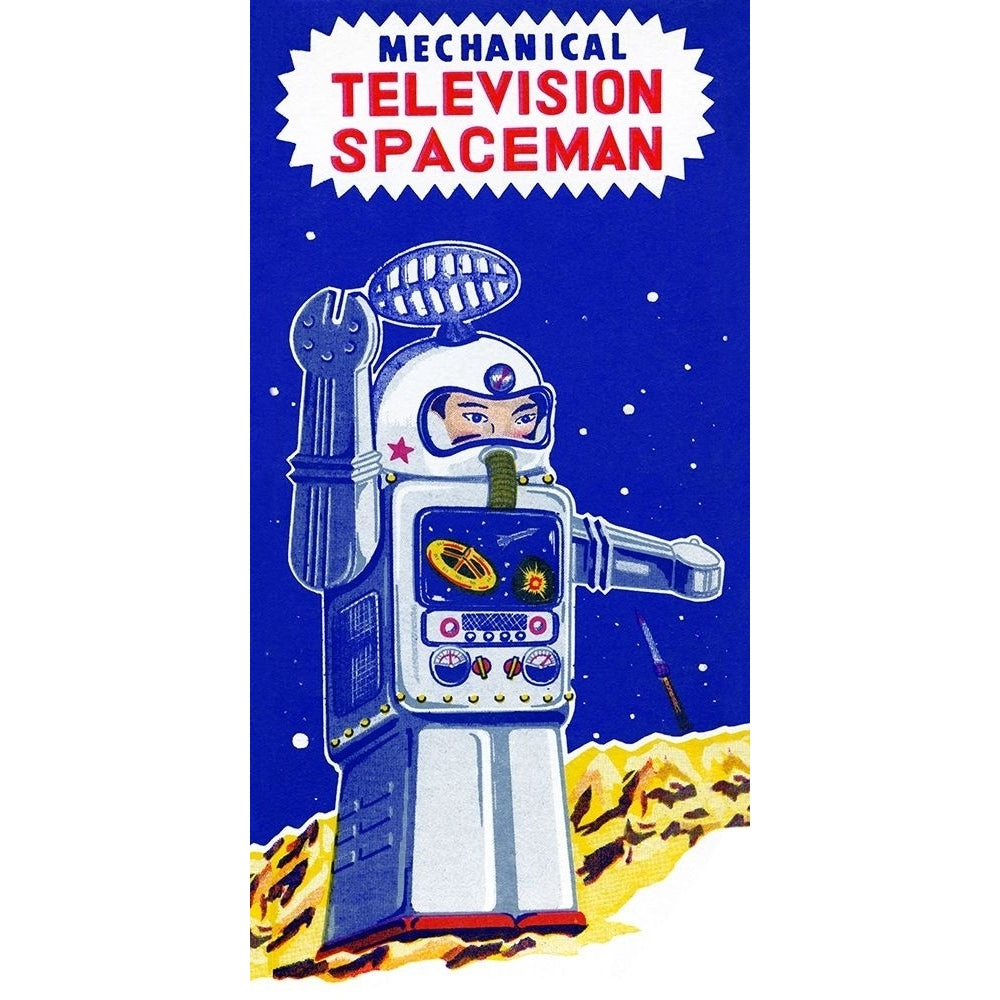 Mechanical Television Spaceman Poster Print by Retrobot Retrobot-VARPDX376390 Image 1