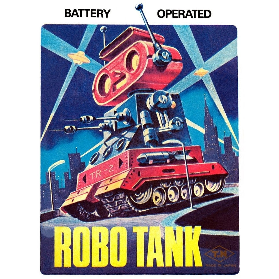 Robo Tank Poster Print by Retrobot Retrobot-VARPDX376386 Image 1