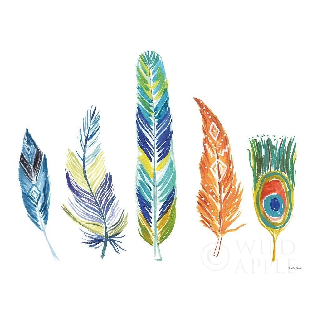 Rainbow Feathers Iii Poster Print by Farida Zaman-VARPDX37647 Image 1