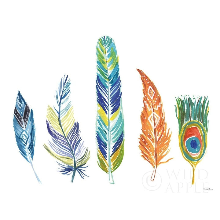 Rainbow Feathers Iii Poster Print by Farida Zaman-VARPDX37647 Image 2