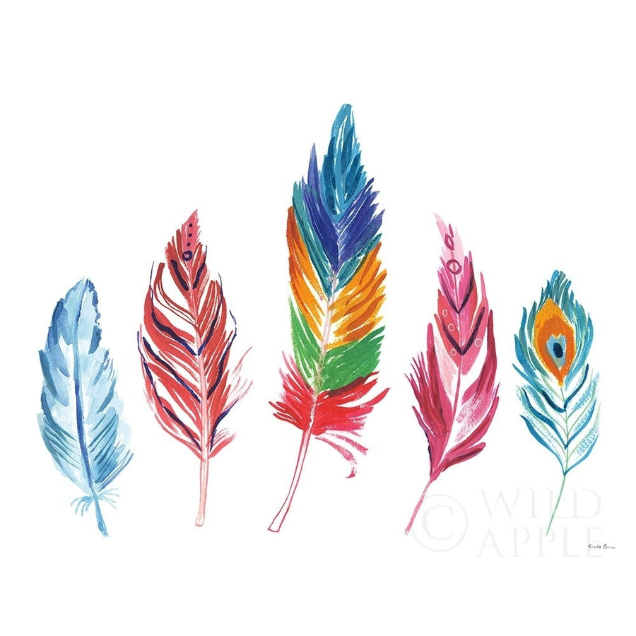 Rainbow Feathers Iv Poster Print by Farida Zaman-VARPDX37648 Image 1