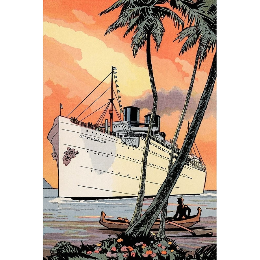 City of Honolulu Poster Print by Retrotravel Retrotravel-VARPDX376489 Image 1