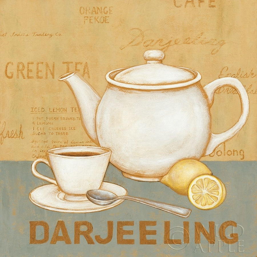 Darjeeling Tea Teal Poster Print by David Carter Brown-VARPDX37682 Image 1