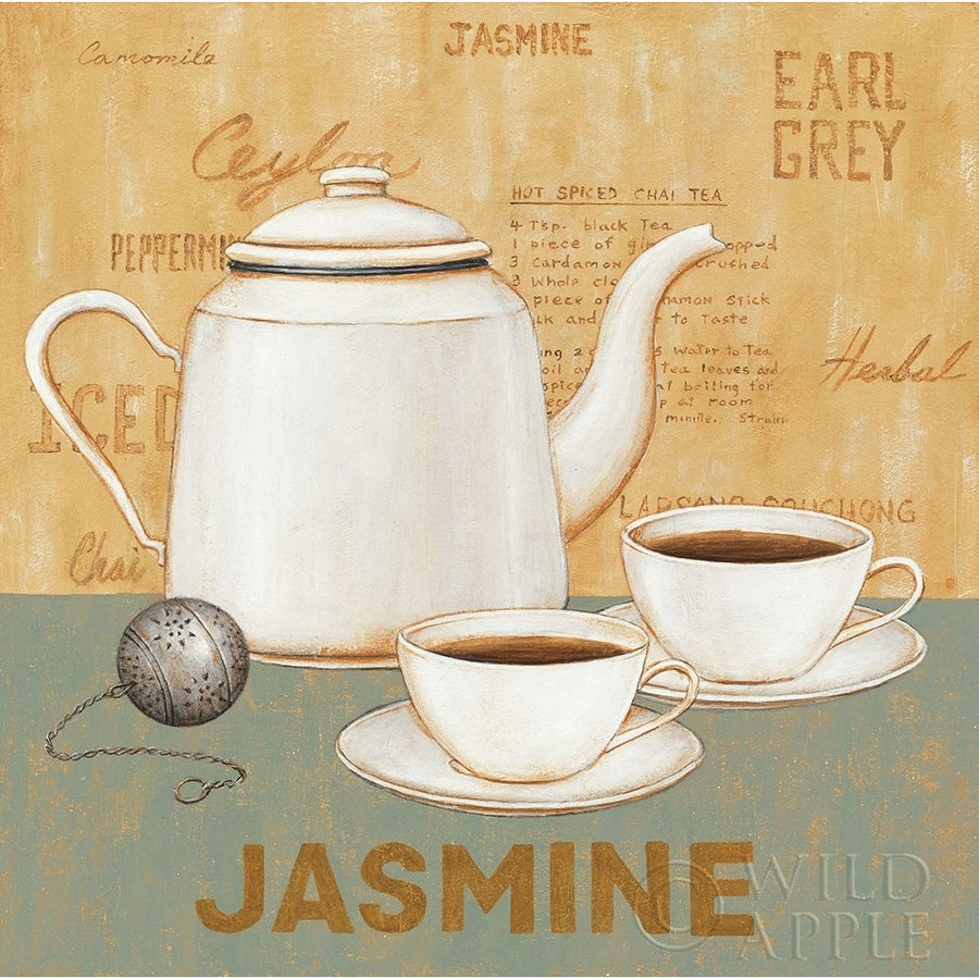 Jasmine Tea Teal Poster Print by David Carter Brown-VARPDX37681 Image 1