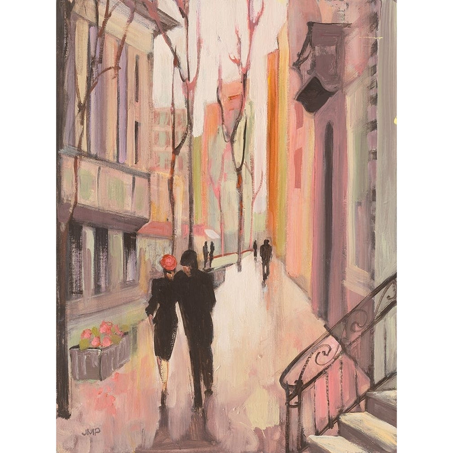 Village Promenade Pink Poster Print - Julia Purinton-VARPDX37746 Image 1