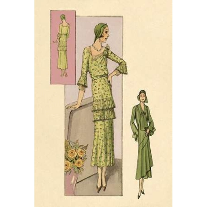 Green Daytime Fashions Poster Print by Vintage Fashion -VARPDX379253 Image 1