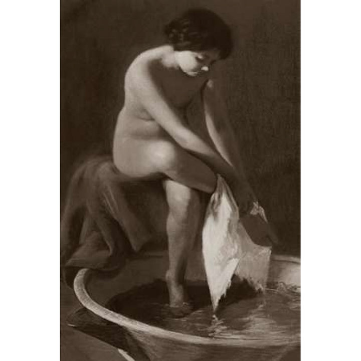 The Foot Washer Poster Print by Vintage Nudes -VARPDX379416 Image 1