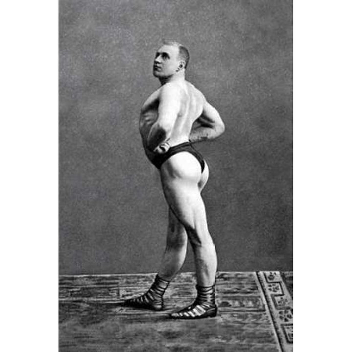 Bodybuilders Back and Left Profile Poster Print by Vintage Muscle Men -VARPDX379454 Image 1