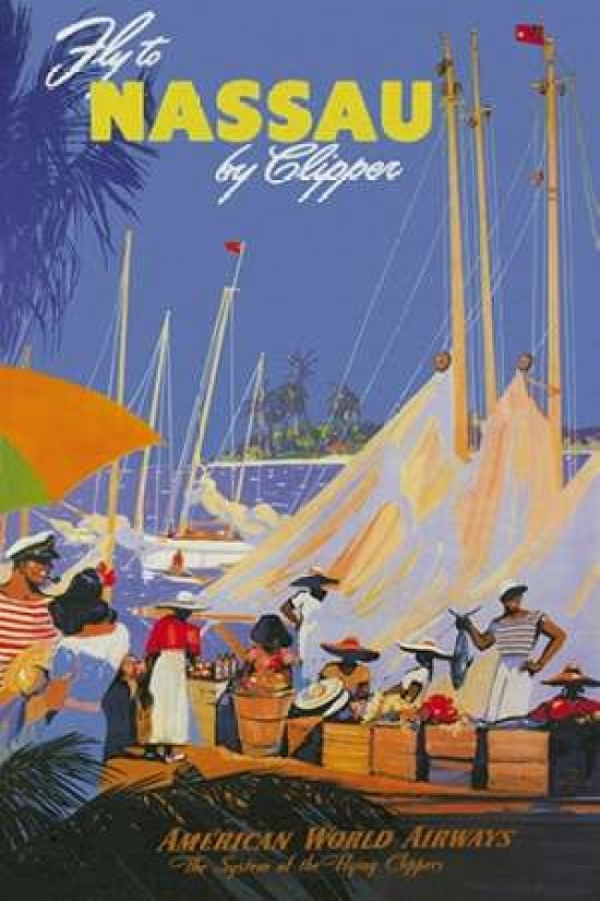 Fly to Nassau by Clipper Poster Print by Von Arenburg -VARPDX382116 Image 1