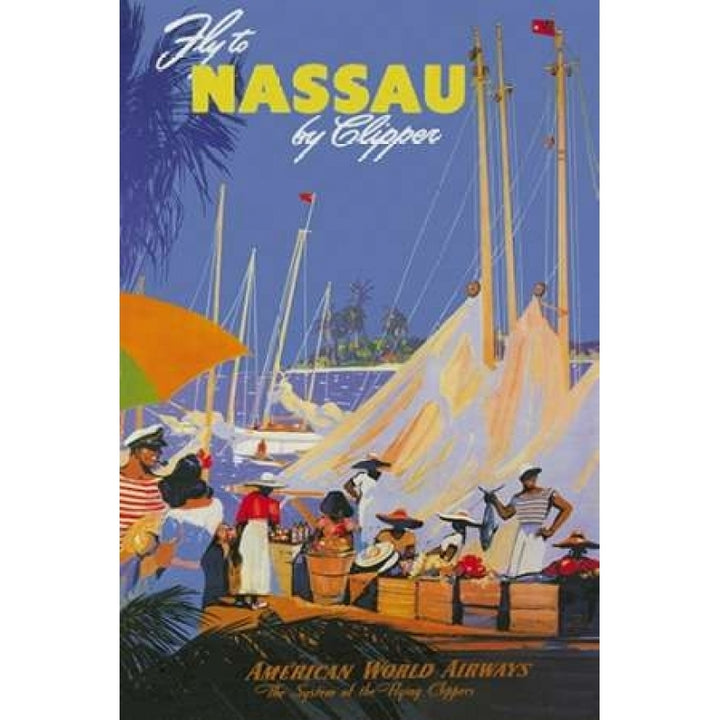 Fly to Nassau by Clipper Poster Print by Von Arenburg -VARPDX382116 Image 1