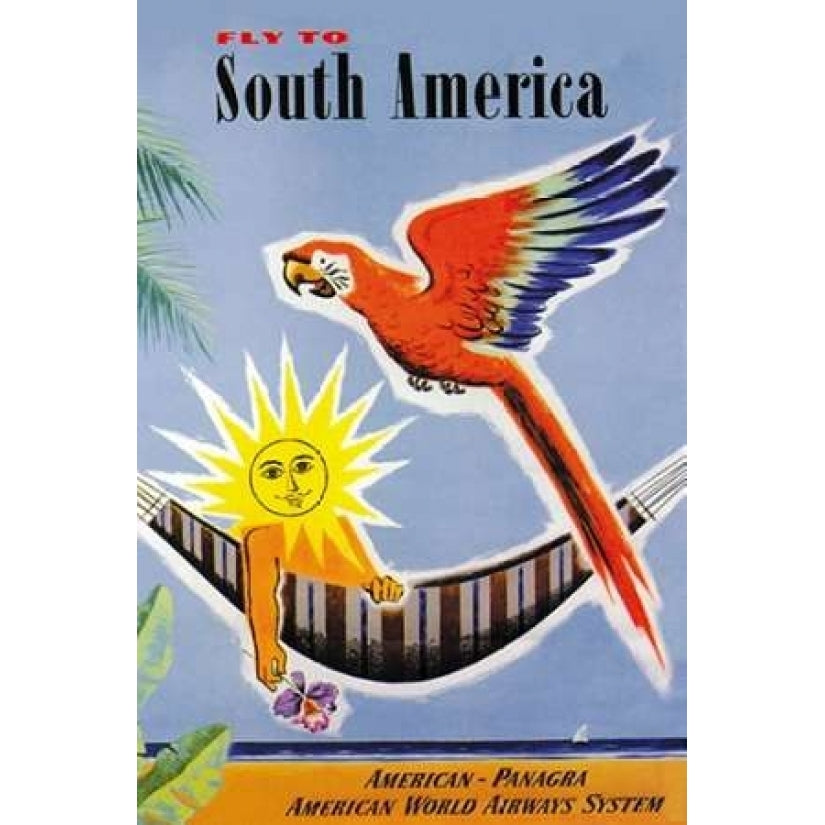 Fly to South America Poster Print by Jean Dubois-VARPDX382139 Image 2