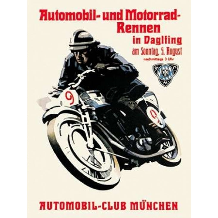 Automobile and Motorcycle Race - Munich Poster Print by Unknown -VARPDX382181 Image 2