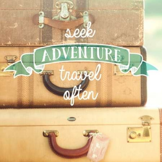 Travel Often Vintage Suitcases Poster Print by Mandy Lynne Photography-VARPDX392BOO1097A Image 1