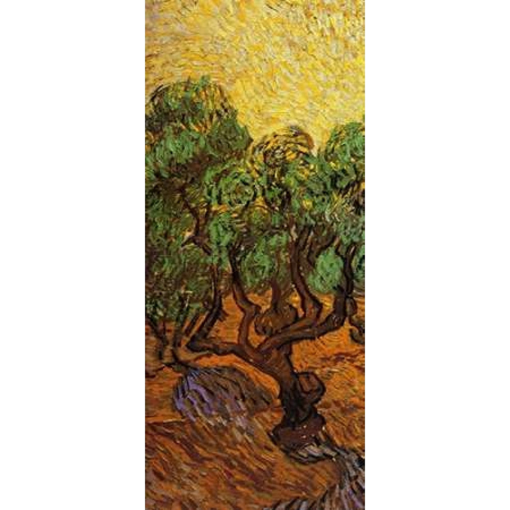 Olive Trees With Yellow Sky And Sun - left Poster Print by Vincent Van Gogh-VARPDX394103 Image 2