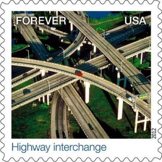 Highway Interchange Poster Print by US POSTAL SERVICE-VARPDX3960 Image 2