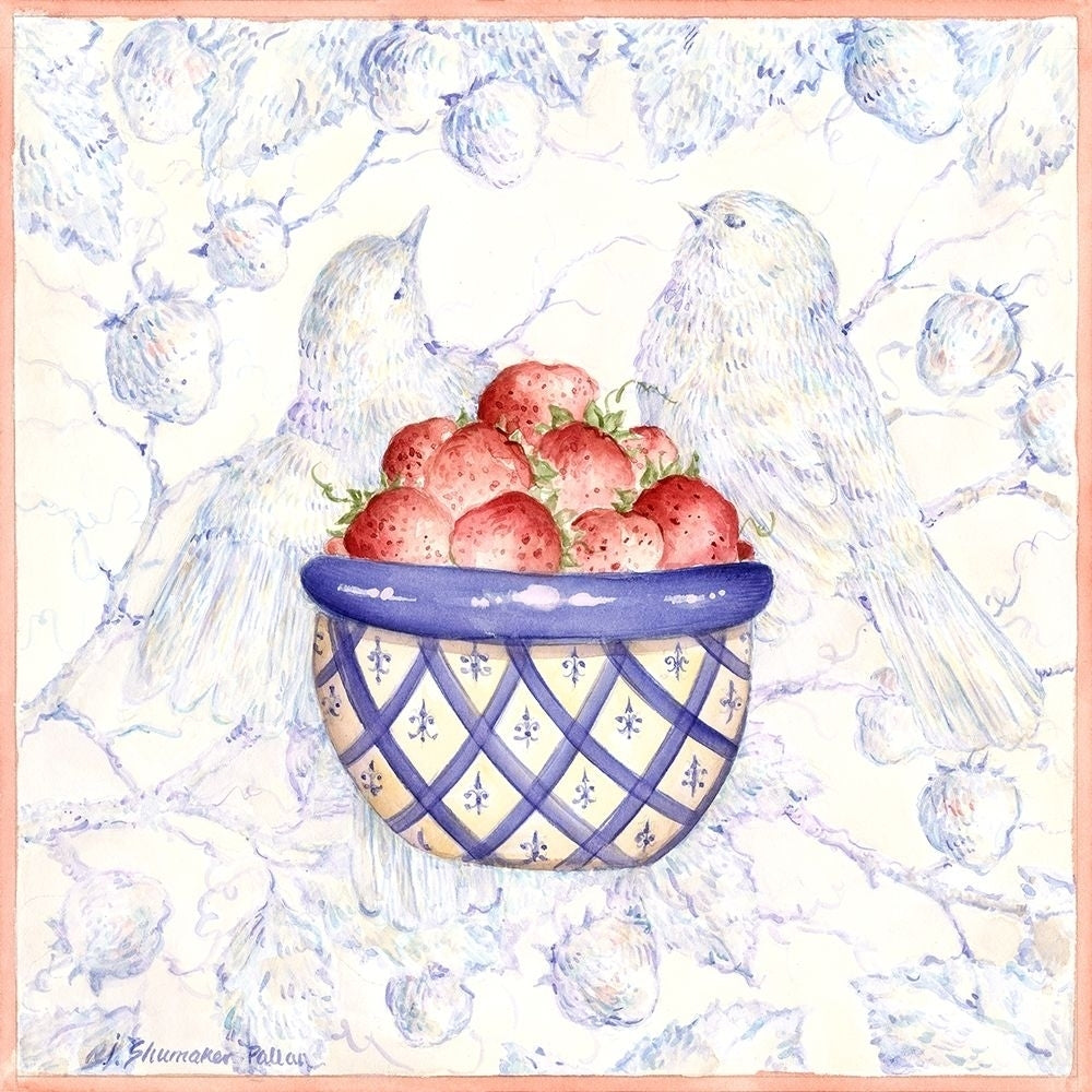 Toile and Berries I Poster Print - Nancy S. Pallan-VARPDX39808D Image 1