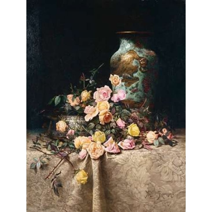 Still Life with Roses Poster Print by Milne Ramsey-VARPDX3AA1090 Image 2