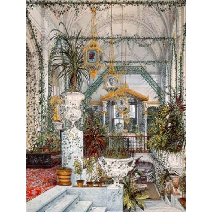 Interiors of the Winter Palace: the Winter Garden Poster Print by Konstantin Andreyevich Ukhtomsky-VARPDX3AA3813 Image 1