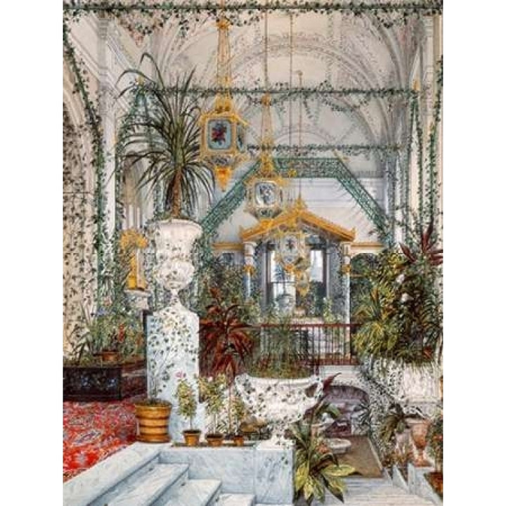 Interiors of the Winter Palace: the Winter Garden Poster Print by Konstantin Andreyevich Ukhtomsky-VARPDX3AA3813 Image 2