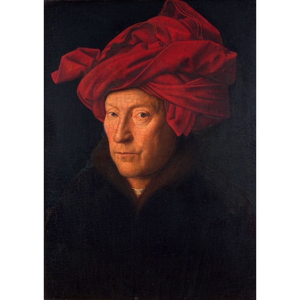 Portrait of a Man in a Turban Poster Print by Van Eyck Jan-VARPDX3AA4725 Image 1