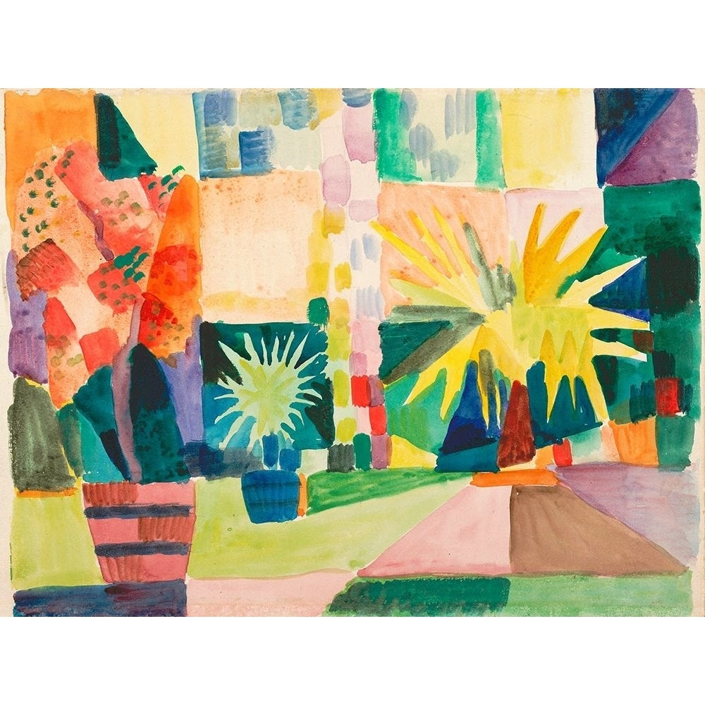 Garden on Lake Thun by August Macke-VARPDX3AA5730 Image 1