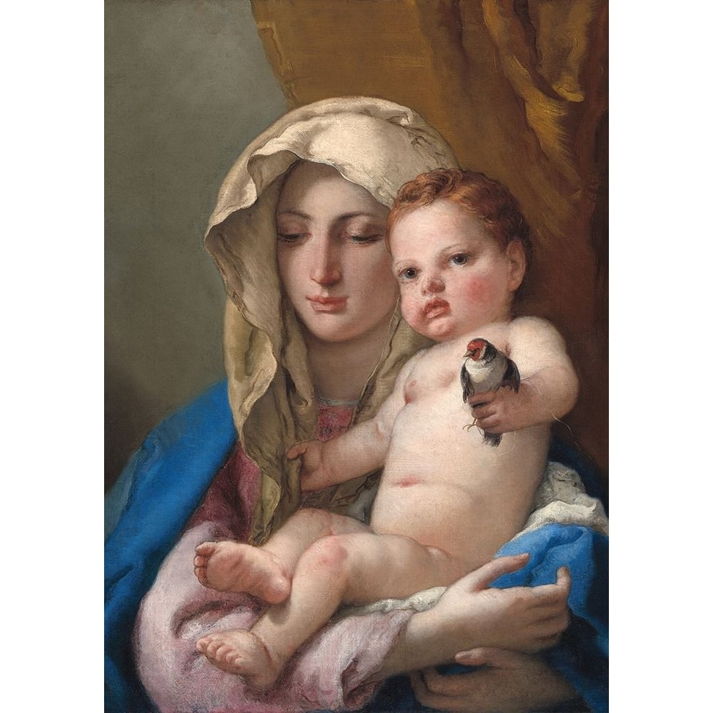 Madonna of the goldfinch Poster Print - Giovanni Battista Tiepolo-VARPDX3AA5868 Image 1