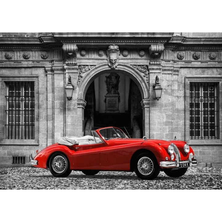 Luxury Car in front of Classic Palace Poster Print by Gasoline Images-VARPDX3AP3837 Image 1