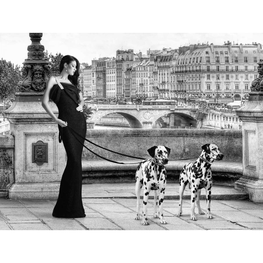 Walking in Paris Poster Print by Julian Lauren-VARPDX3AP4044 Image 1