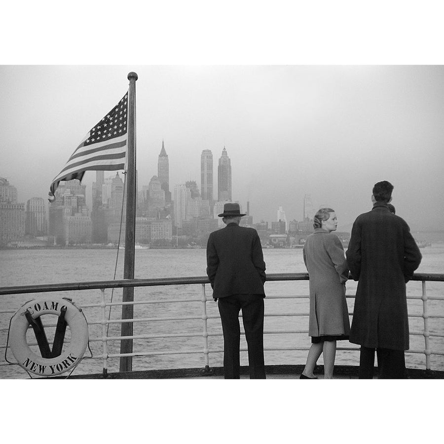 Lower Manhattan seen from the S.S. Coamo leaving York Poster Print by Anonymous-VARPDX3AP4321 Image 1