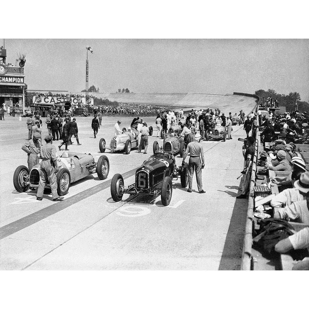 Grid of the 1934 French Grand Prix Poster Print - Anonymous-VARPDX3AP5888 Image 1