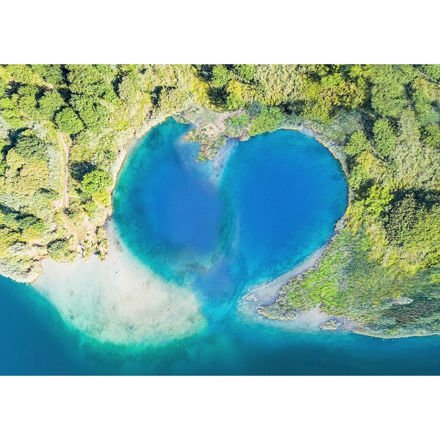 Heart Shaped Atoll-Fiji Poster Print - Pangea Images-VARPDX3AP6173 Image 1