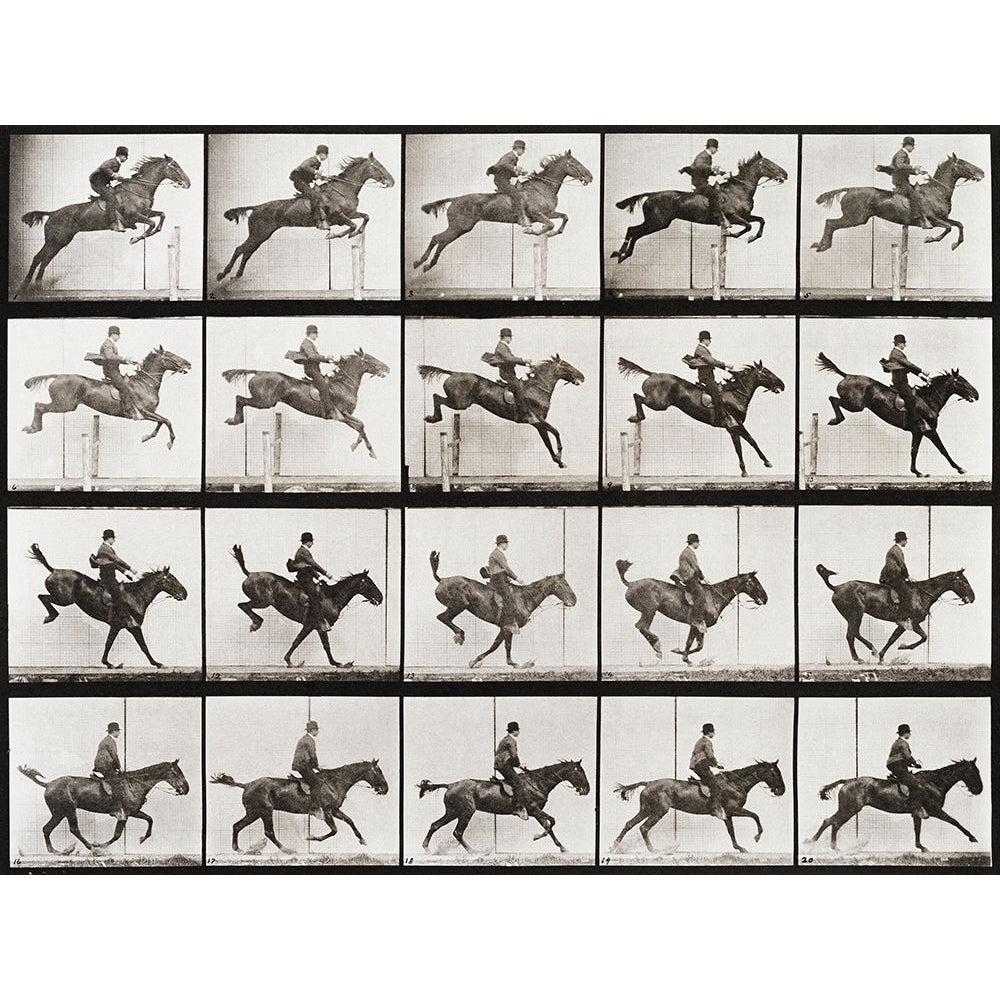 Animal Locomotion Plate 637 Poster Print - Eadweard Muybridge-VARPDX3AP7117 Image 1