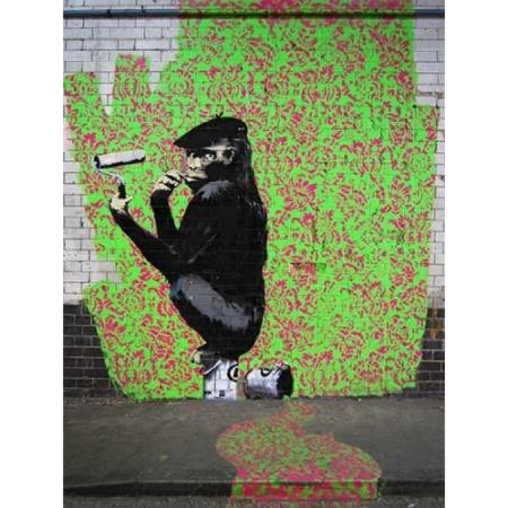 Leake Street London-graffiti attributed to Banksy Poster Print by LOOP IMAGES-VARPDX3BY2007 Image 2