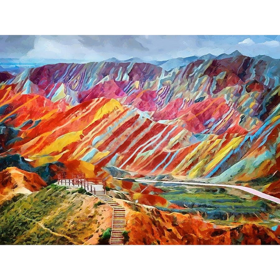 Colorful Mountains Poster Print - Celito Medeiros-VARPDX3CFM19153 Image 1