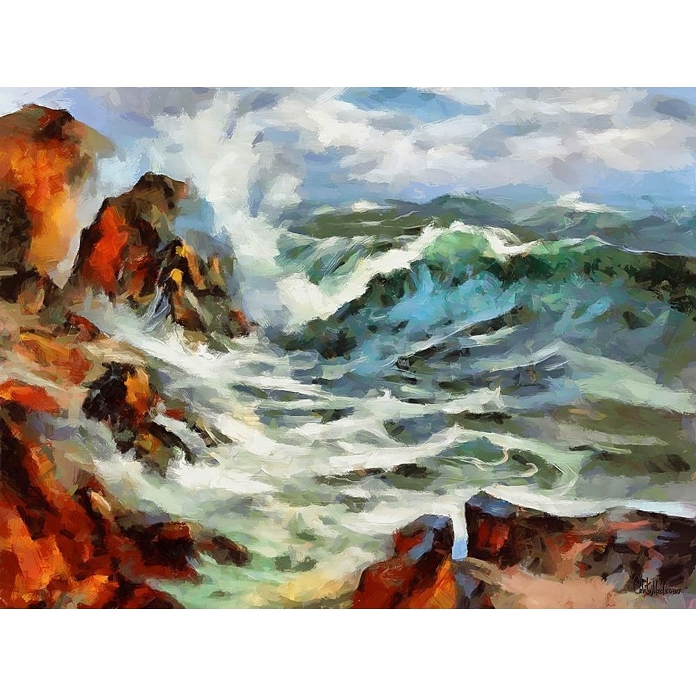 Waves in Storm III Poster Print - Celito Medeiros-VARPDX3CFM19245 Image 1