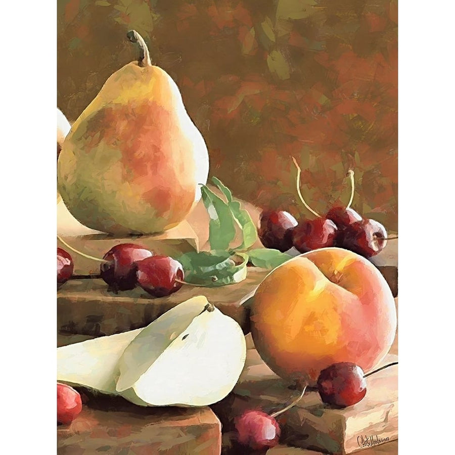 Pears and Cherry Poster Print - Celito Medeiros-VARPDX3CFM19598 Image 1