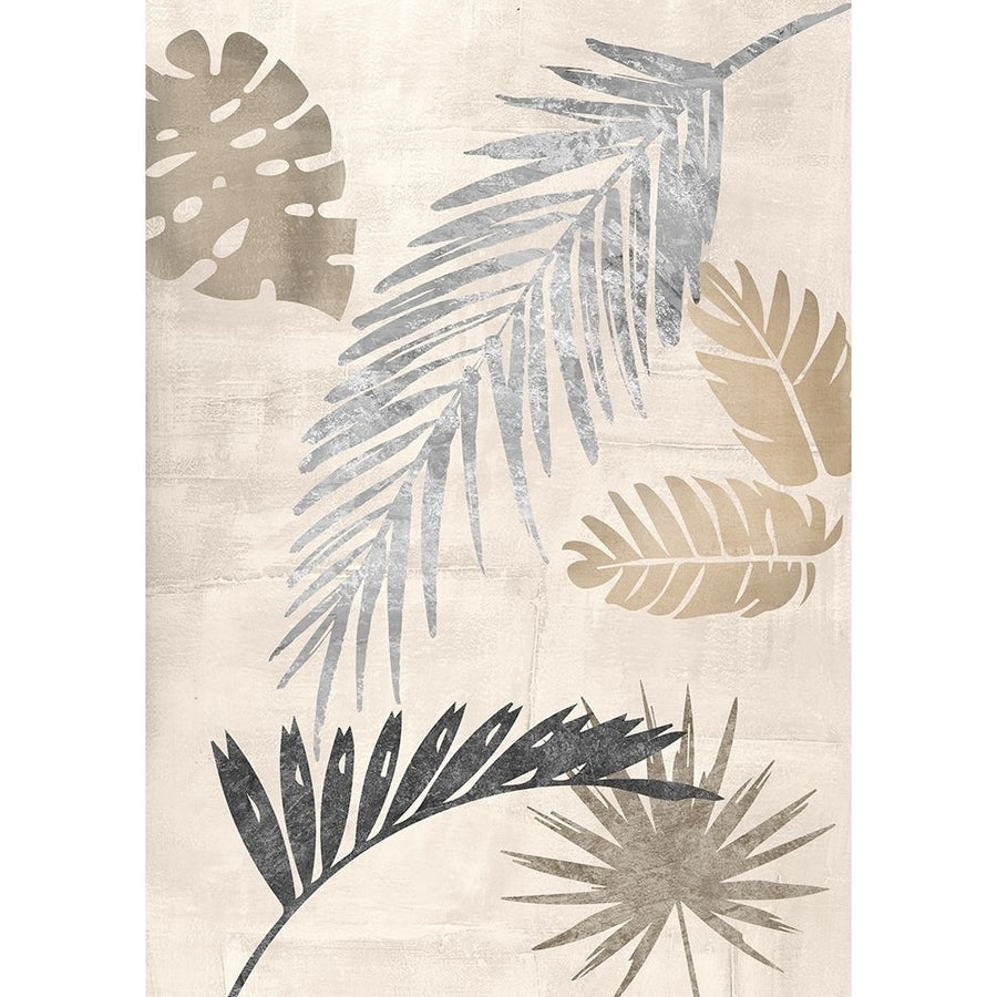 Palm Leaves Silver III Poster Print by Eve C. Grant-VARPDX3CG5391 Image 1