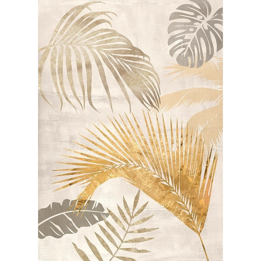 Palm Leaves Gold II Poster Print by Eve C. Grant-VARPDX3CG5387 Image 1