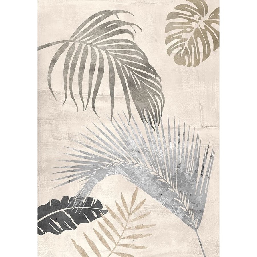 Palm Leaves Silver II Poster Print by Eve C. Grant-VARPDX3CG5390 Image 1