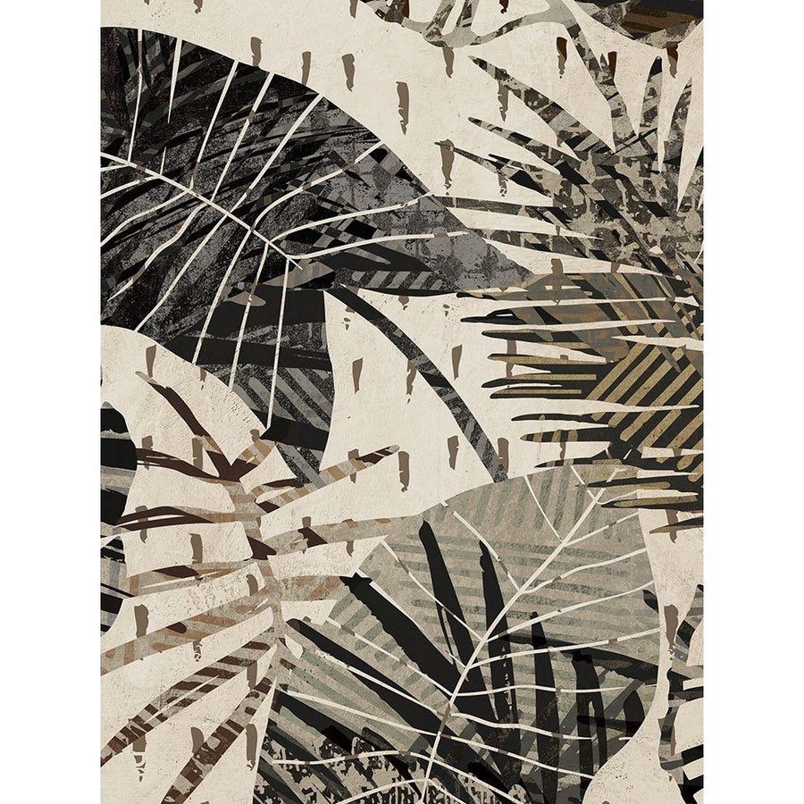 Grey Palms Panel I Poster Print - Eve C. Grant-VARPDX3CG6350 Image 1