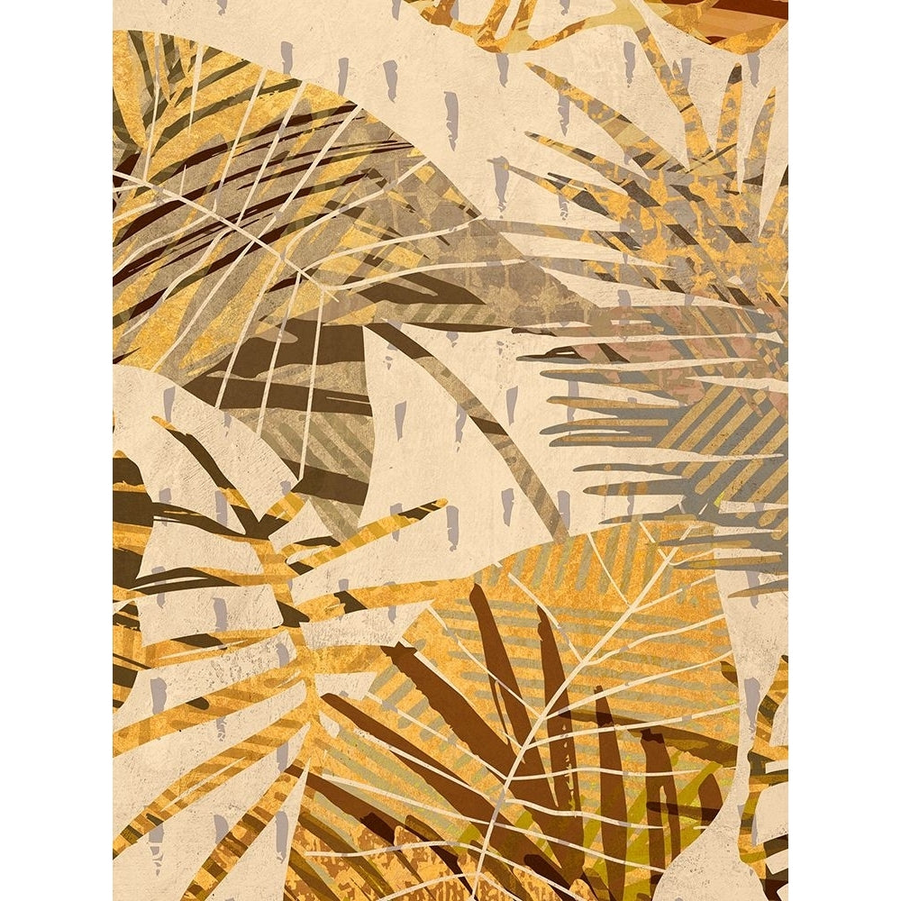 Golden Palms Panel I Poster Print - Eve C. Grant-VARPDX3CG6356 Image 1